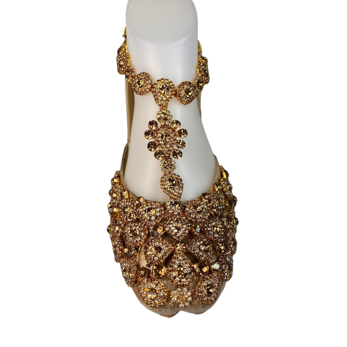 Handmade Bridal Pazaib Khusa Sandal | Womens Punjabi Jutti | Flat Indian Pakistani Anklet Wedding Shoes | gift for her