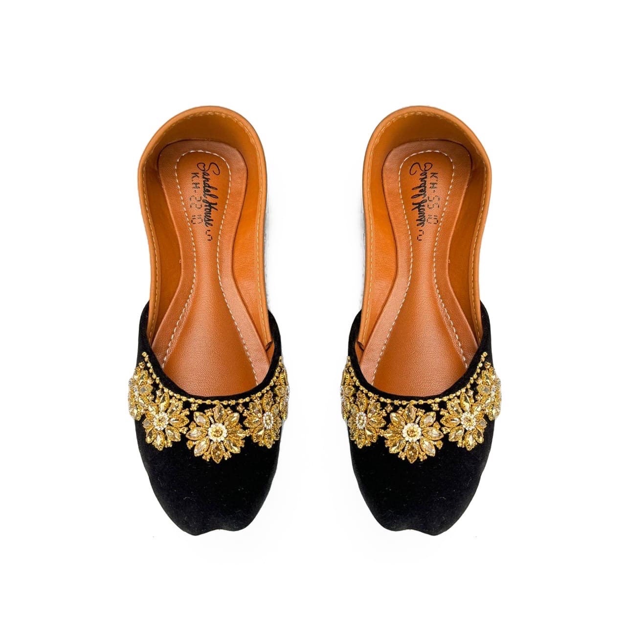 Handcrafted Women's Punjabi Jutti Khusa Sandal | Pakistani Indian Footwear | Wedding Shoes | Gift For Her | Gold Silver Black