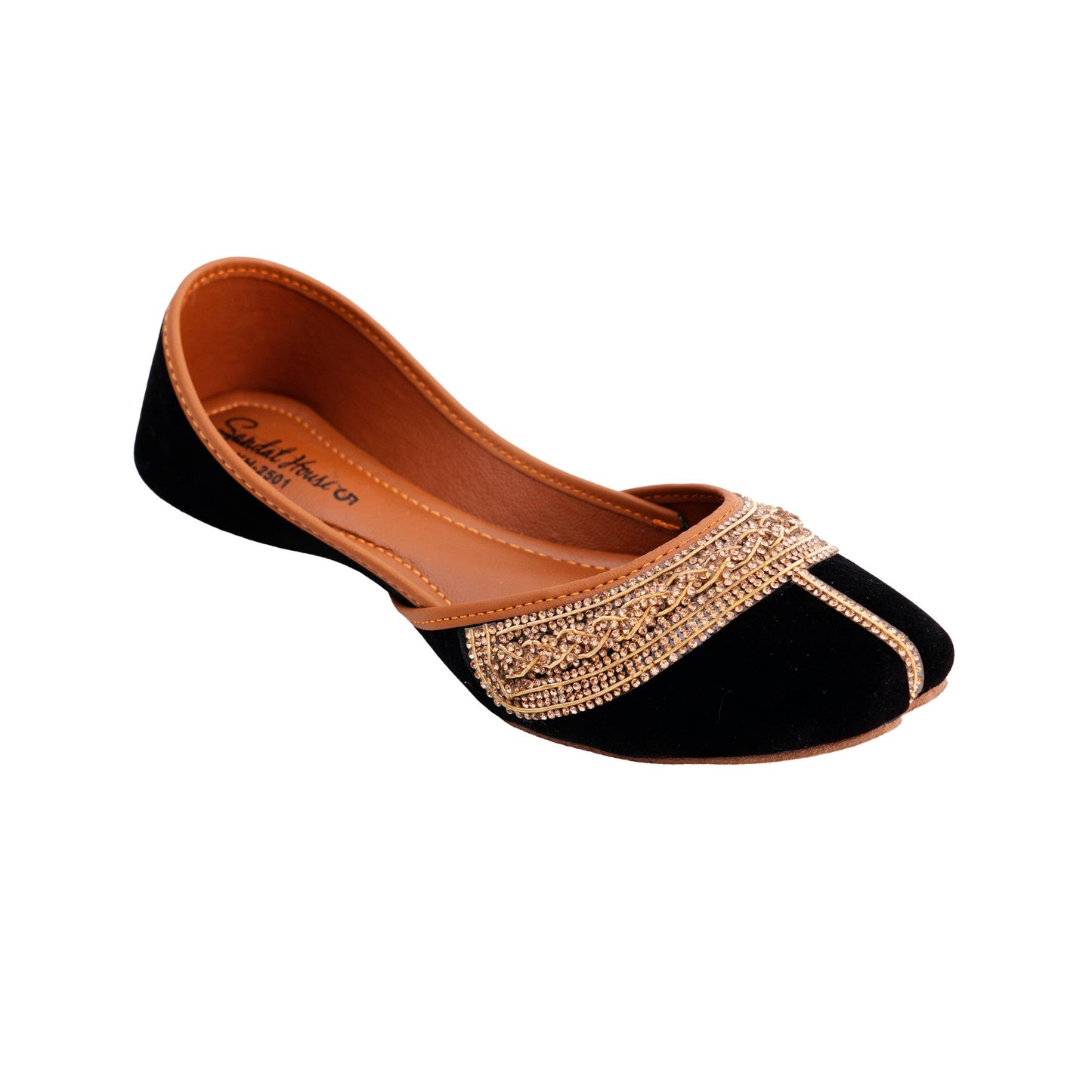 Handmade Ladies Pakistani Indian Khusa Sandal | Diamonte Embroidery Punjabi Juti Wedding shoes | Gift For Her | Gold Silver Black Pink Green
