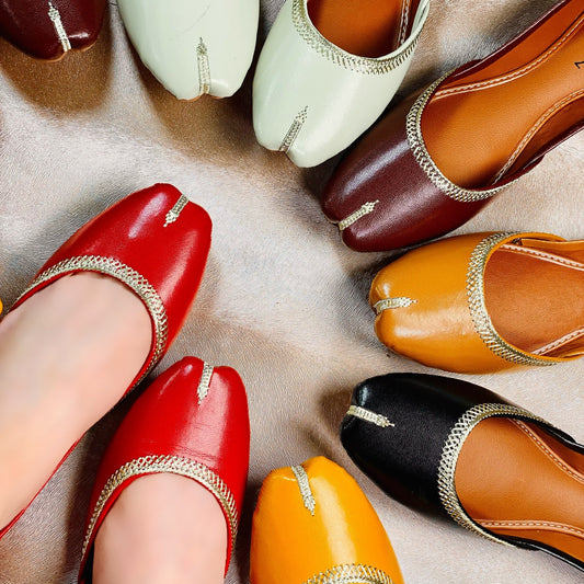 Womens Artificial Leather Khusa | Designer Indian Pakistani Ethnic Jutti Mojari | Gift For Her | Ladies Wedding Shoes