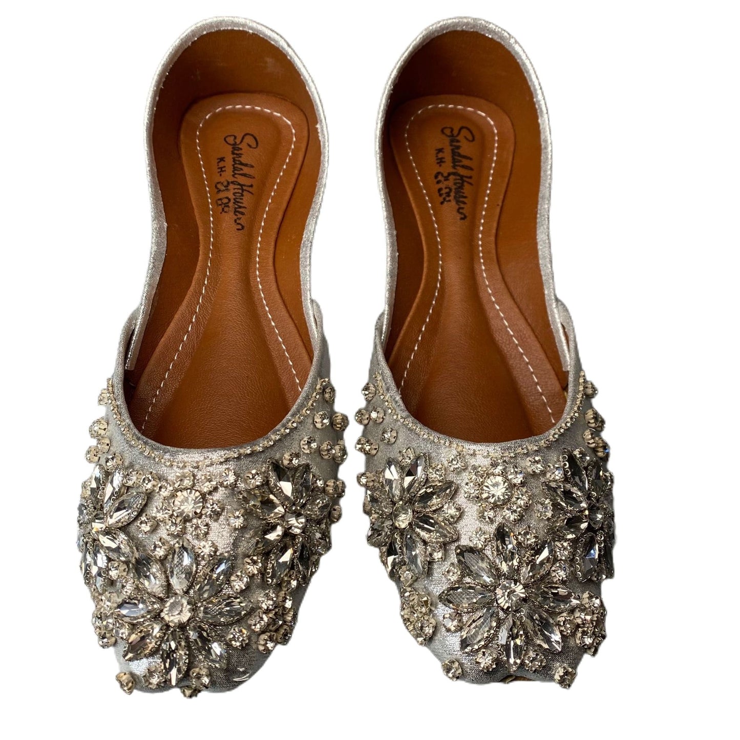 Handmade Womens Pakistani Indian Khusa Sandal | Punjabi Jutti | Wedding shoes | Gift For Her | Hand Sewn | Gold Silver Black