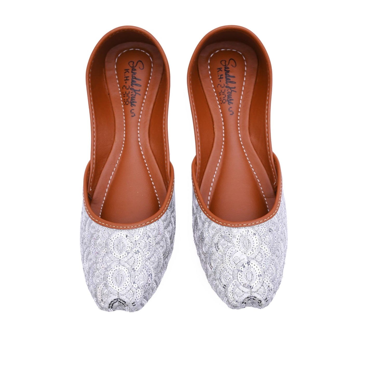 Handmade Ladies Pakistani Indian Khusa Sandal | Sequins Design Punjabi Jutti | Wedding shoes | Gift For Her | Gold Silver Black