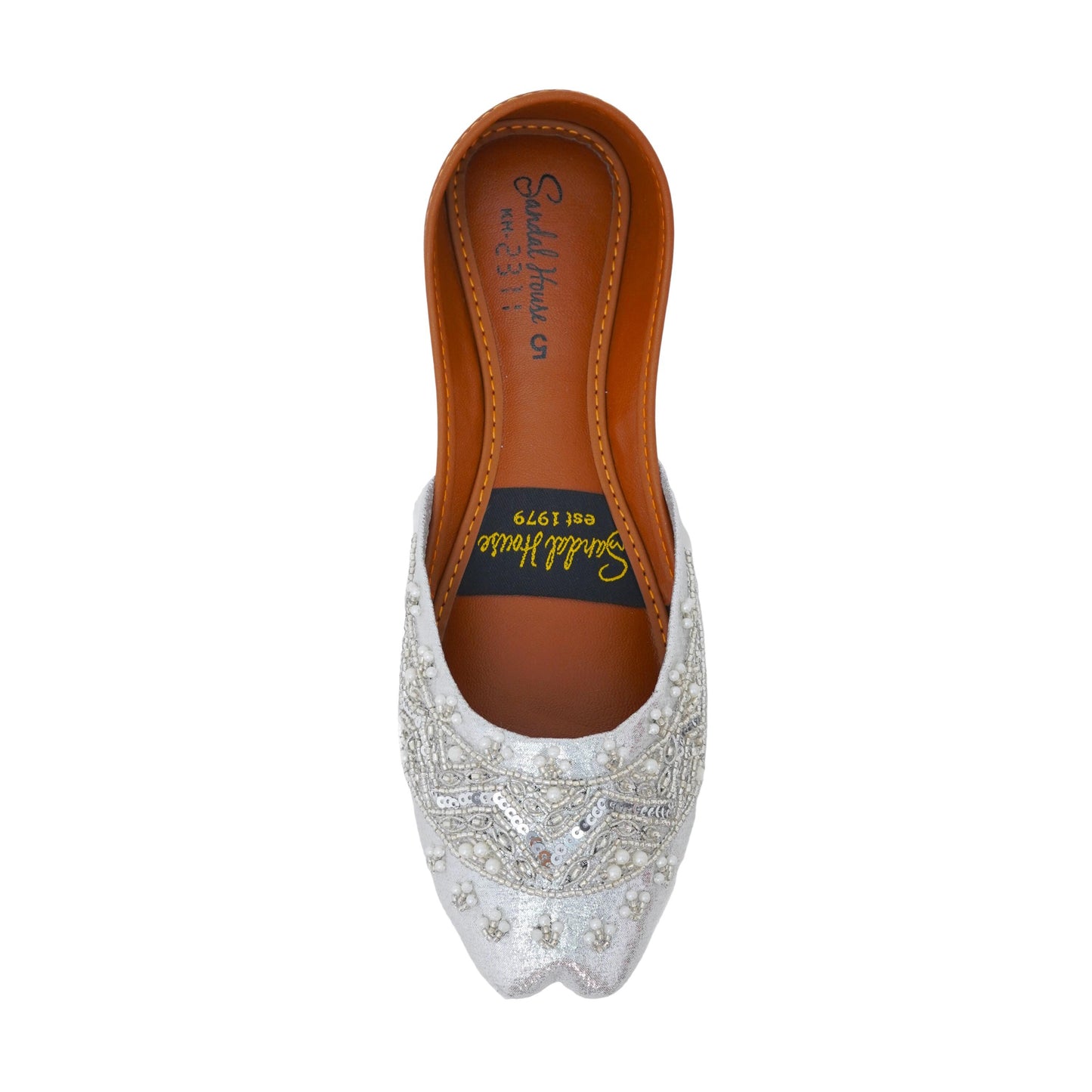 Handmade Ladies Pakistani Indian Khusa Sandal | Sequin and Pearl Punjabi Jutti | Wedding shoes | Gift For Her | Gold Silver Black