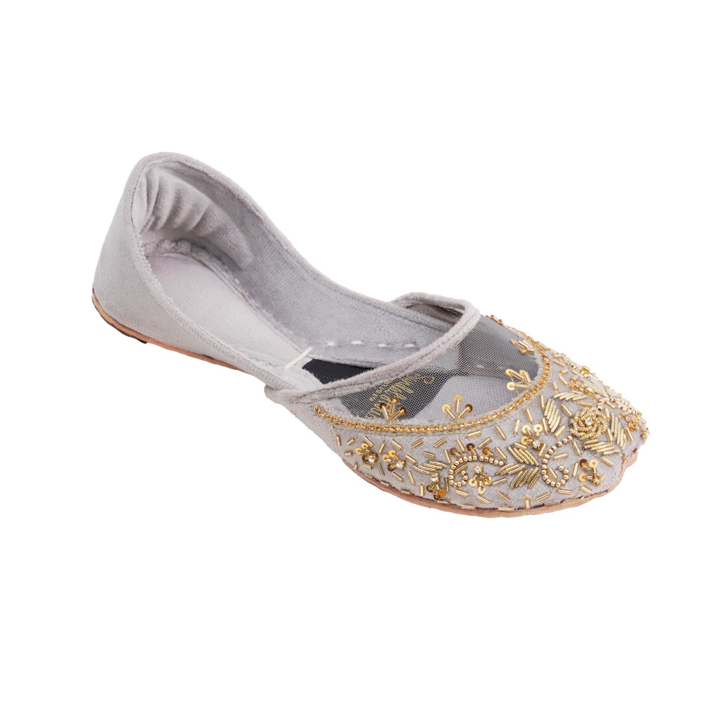 Handcrafted Women's Leather Punjabi Jutti Khusa Sandal | Pakistani Indian Footwear | Wedding Shoes | Gift For Her | Black Green Gold Silver