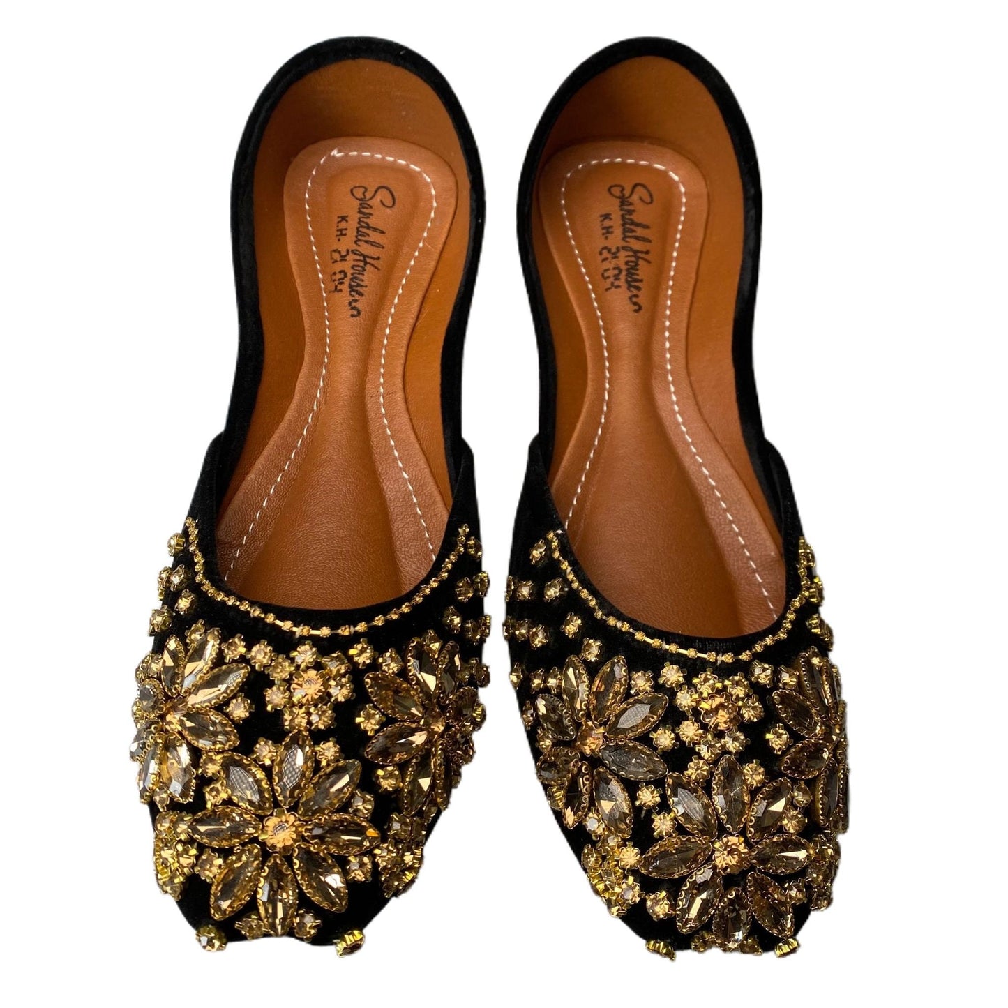 Handmade Womens Pakistani Indian Khusa Sandal | Punjabi Jutti | Wedding shoes | Gift For Her | Hand Sewn | Gold Silver Black