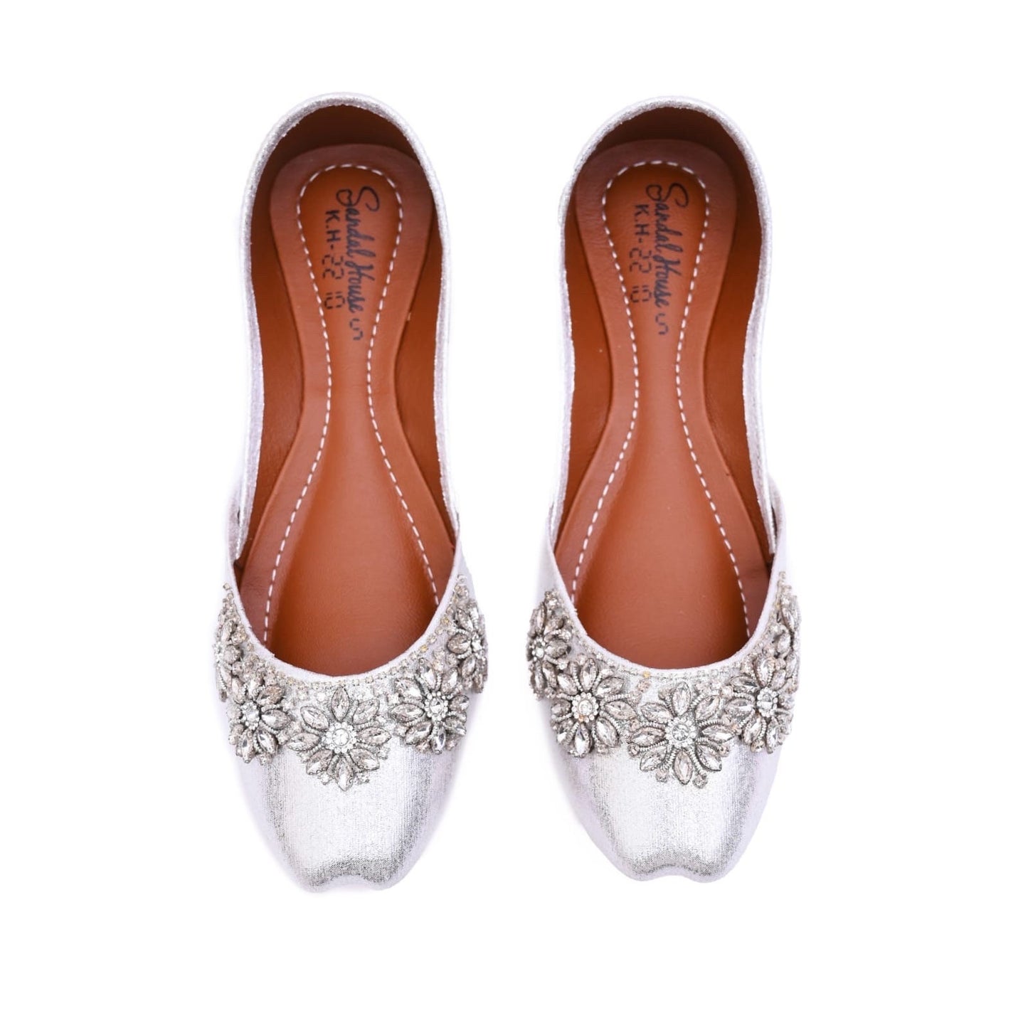 Handcrafted Women's Punjabi Jutti Khusa Sandal | Pakistani Indian Footwear | Wedding Shoes | Gift For Her | Gold Silver Black