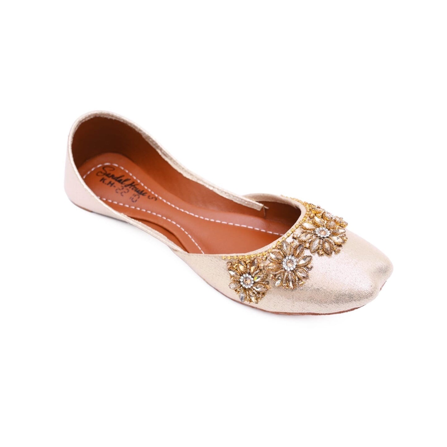 Handcrafted Women's Punjabi Jutti Khusa Sandal | Pakistani Indian Footwear | Wedding Shoes | Gift For Her | Gold Silver Black