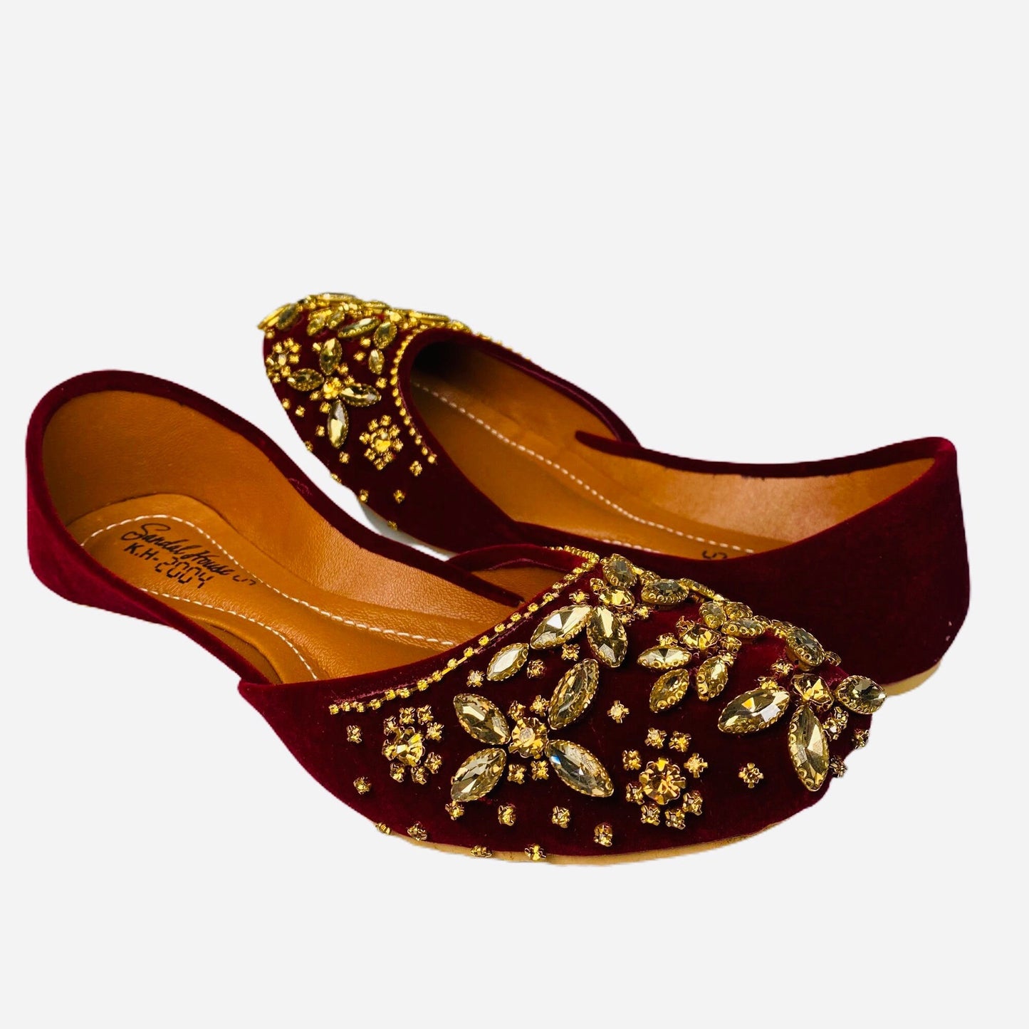 Handcrafted Women's Punjabi Jutti Khusa Sandal | Pakistani Indian Footwear | Wedding Shoes | Gift For Her | Butterfly By Sandal House
