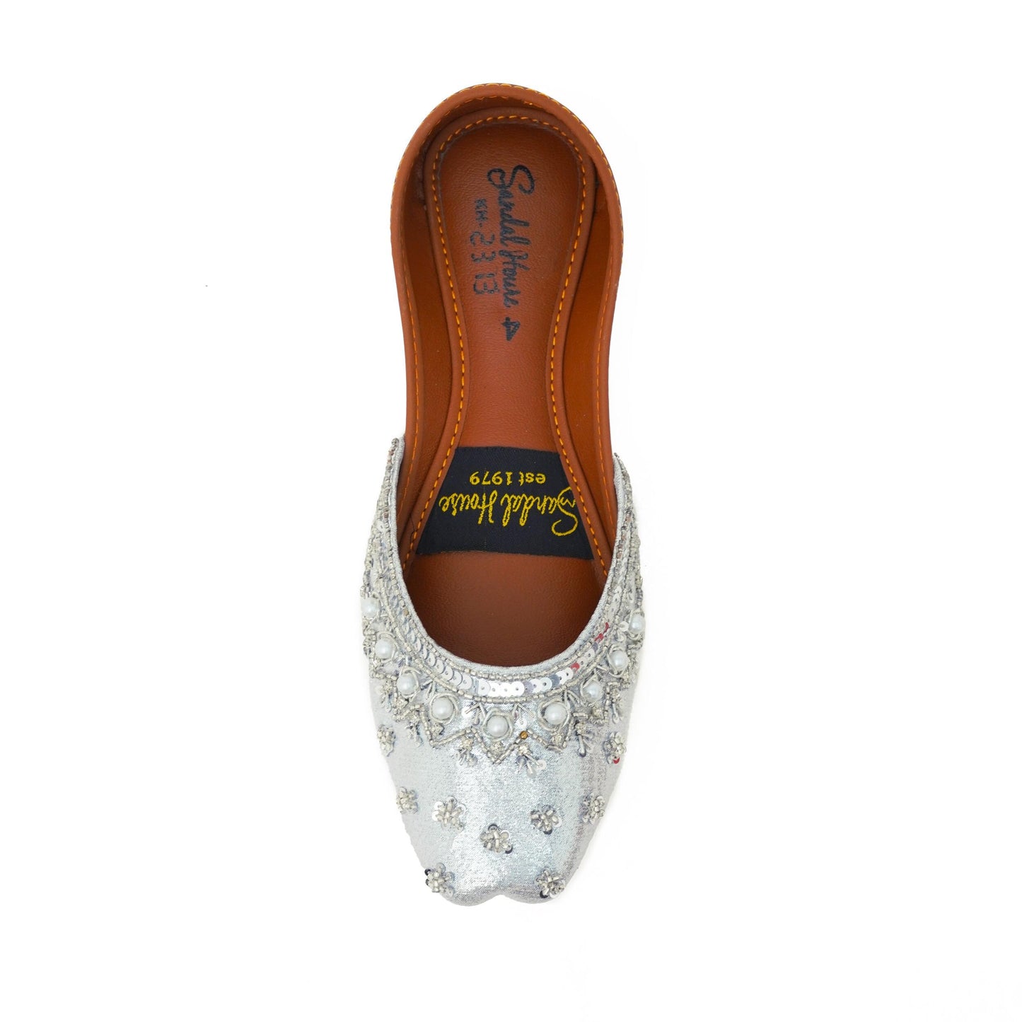 Layla Handmade Ladies Pakistani Indian Khusa Sandal | Sequin and Pearl Punjabi Jutti | Wedding shoes | Gift For Her | Gold Silver Black