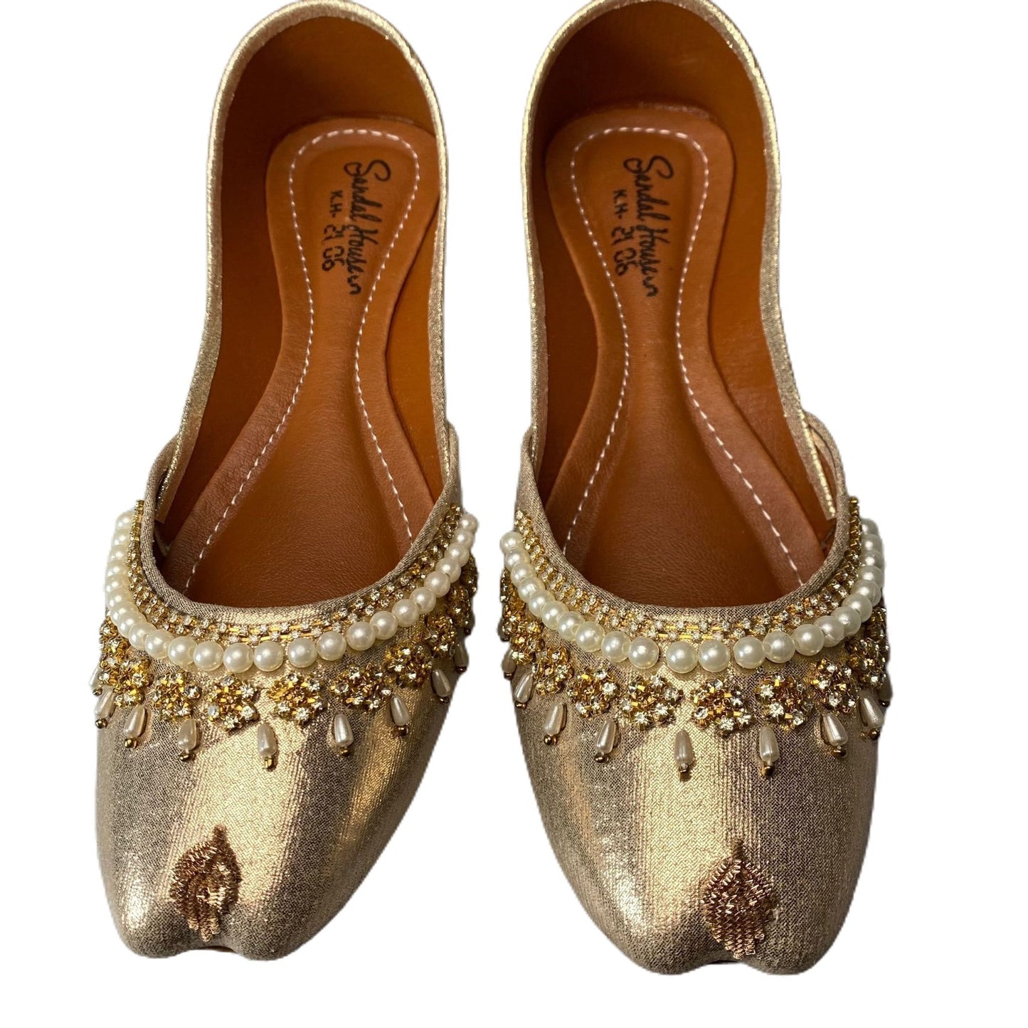 Handmade Ladies Pakistani Indian Khusa Sandal | Diamonte and Pearl Punjabi Jutti | Wedding shoes | Gift For Her | Gold Silver Black Pink
