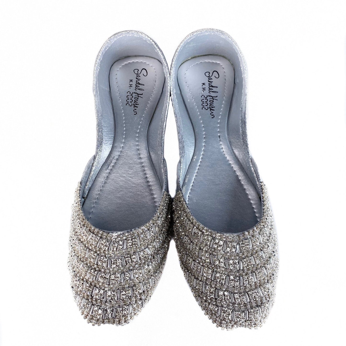 Handmade Pakistani Indian Khusa Sandal | Diamonte and Embroidery Punjabi Jutti | Wedding shoes | Gift For Her