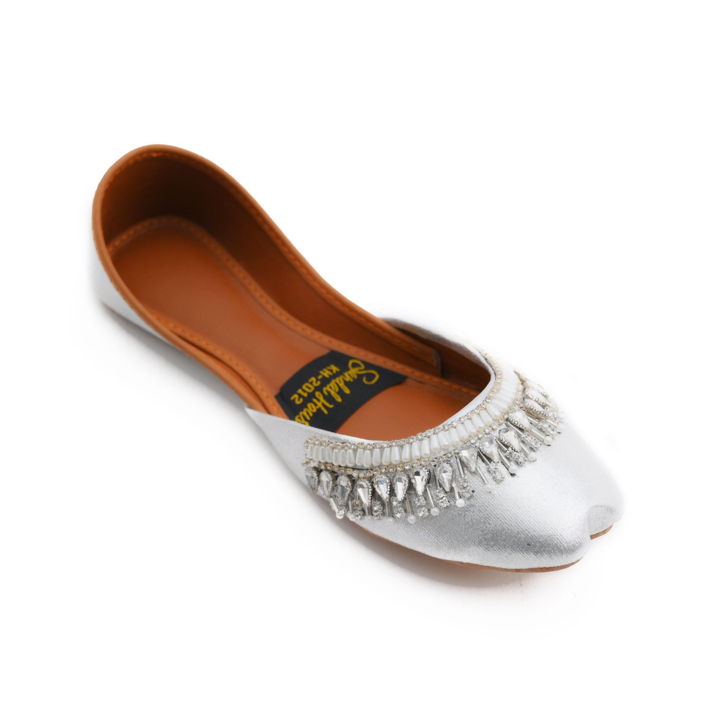 Handcrafted Ladies Pakistani Indian Khusa Sandal | Diamonte and Pearl Punjabi Jutti | Party shoes | Gift For Her | Gold Silver Black