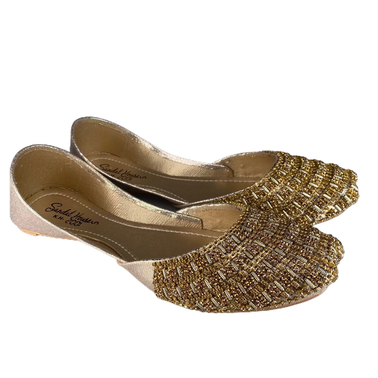 Handmade Pakistani Indian Khusa Sandal | Diamonte and Embroidery Punjabi Jutti | Wedding shoes | Gift For Her