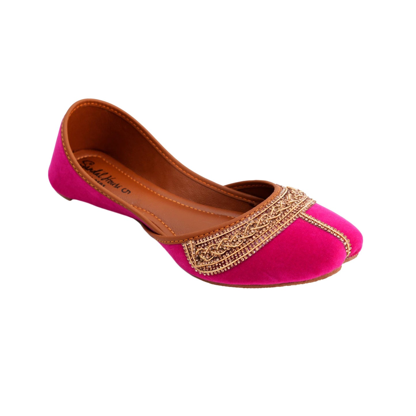 Handmade Ladies Pakistani Indian Khusa Sandal | Diamonte Embroidery Punjabi Juti Wedding shoes | Gift For Her | Gold Silver Black Pink Green