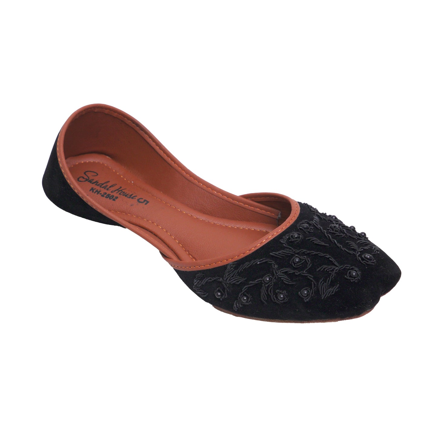 Mehr Handmade Ladies Pakistani Indian Khusa Sandal | Embroidery and Pearl Punjabi Jutti | Wedding shoes | Gift For Her | Gold Silver Black White | By Sandal House