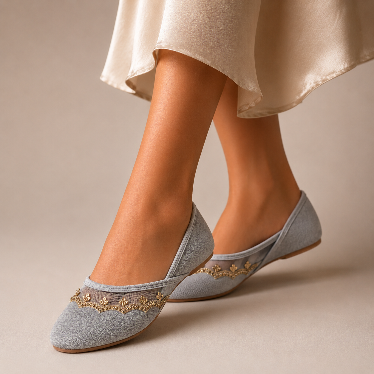 The Sultana Flat Velvet Handmade Khusa Sandal | Diamonte Punjabi Jutti | Wedding Shoes | Gift For Her | Gold Silver Green Maroon Black Brown